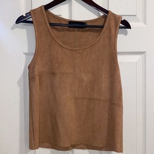 Brand: MINKPINK boutique. Material: Suede Size: SMALL. Color: camel.
